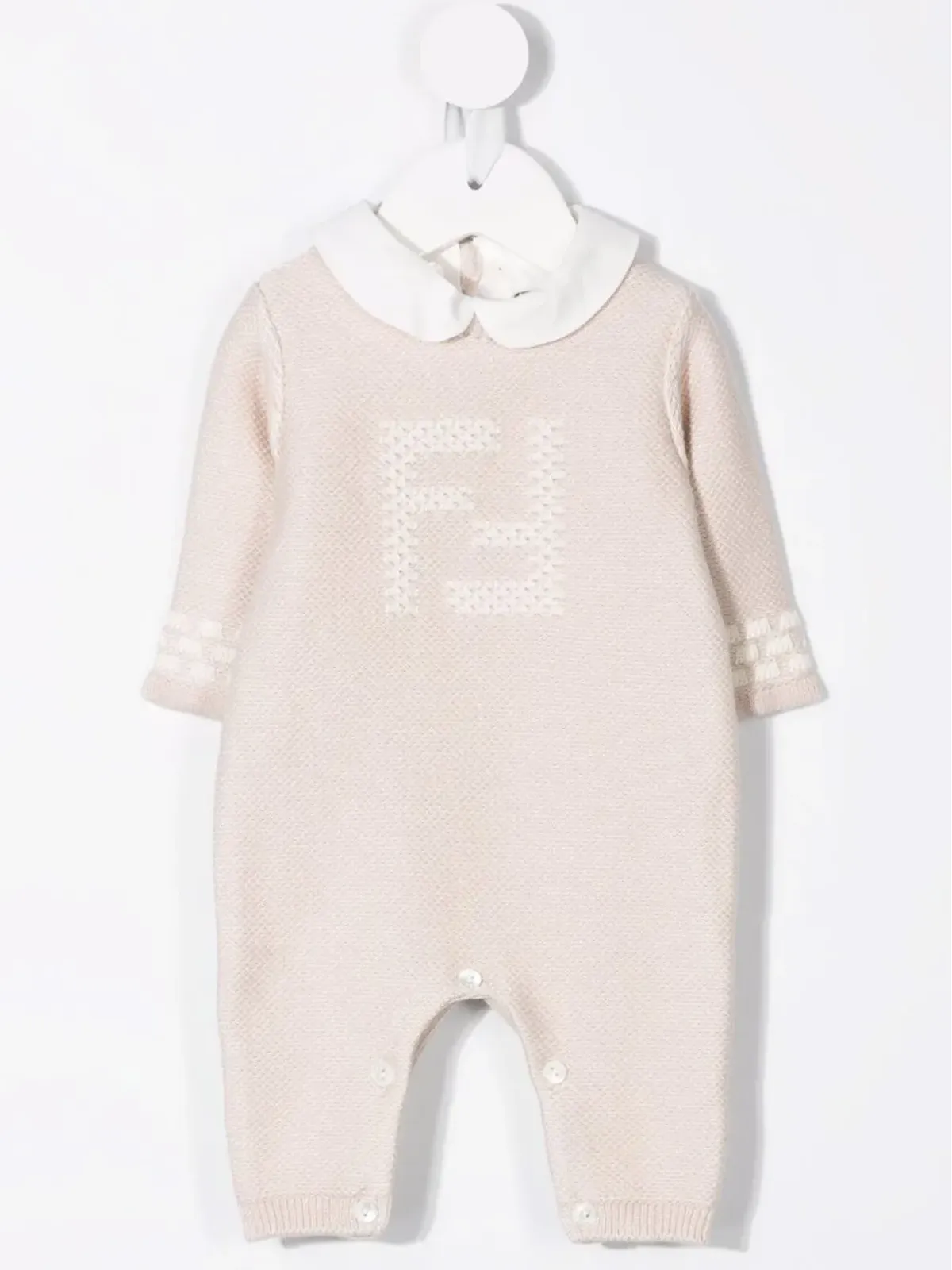 Fendi Kids FFモチーフのロンパースと帽子 - 画像2