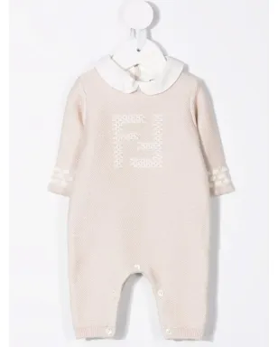 Fendi Kids FFモチーフのロンパースと帽子 - サムネイル2
