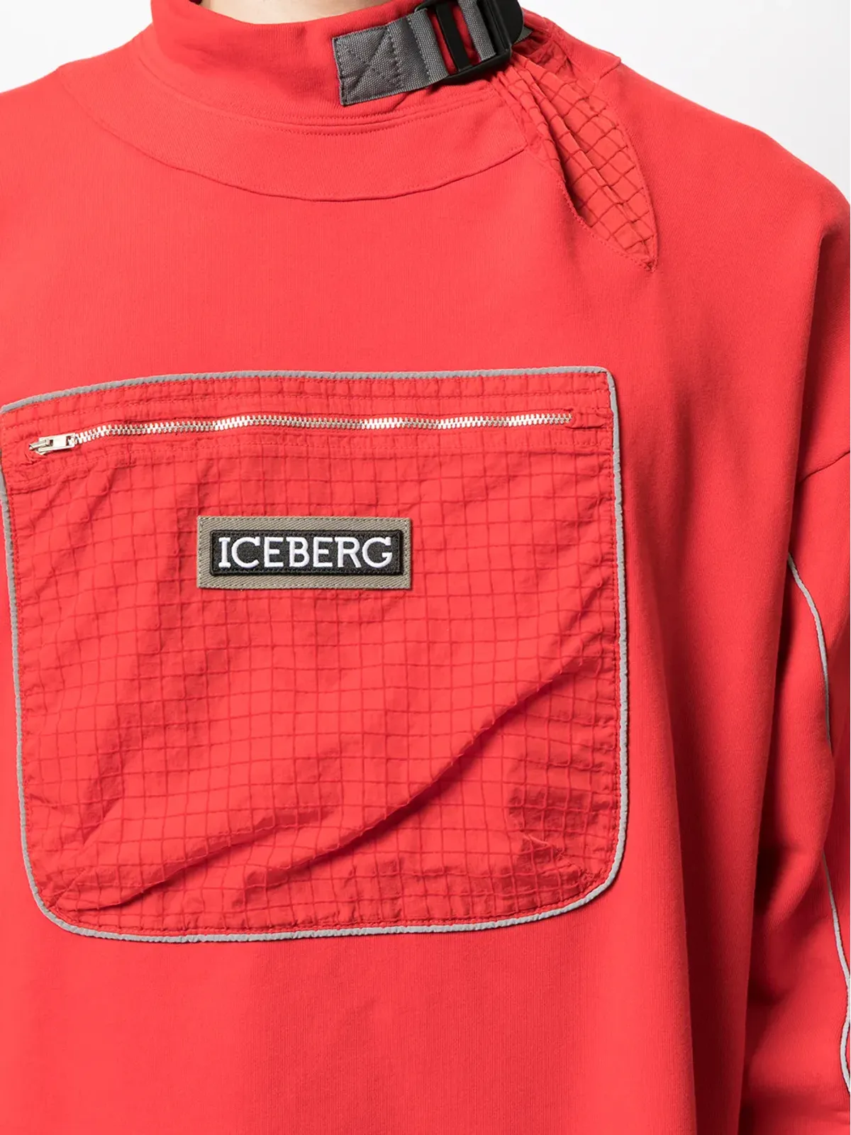 Iceberg ロゴパッチ コットン スウェットシャツ - 画像5