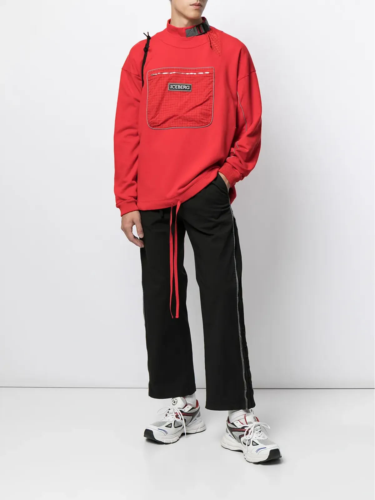 Iceberg ロゴパッチ コットン スウェットシャツ - 画像2