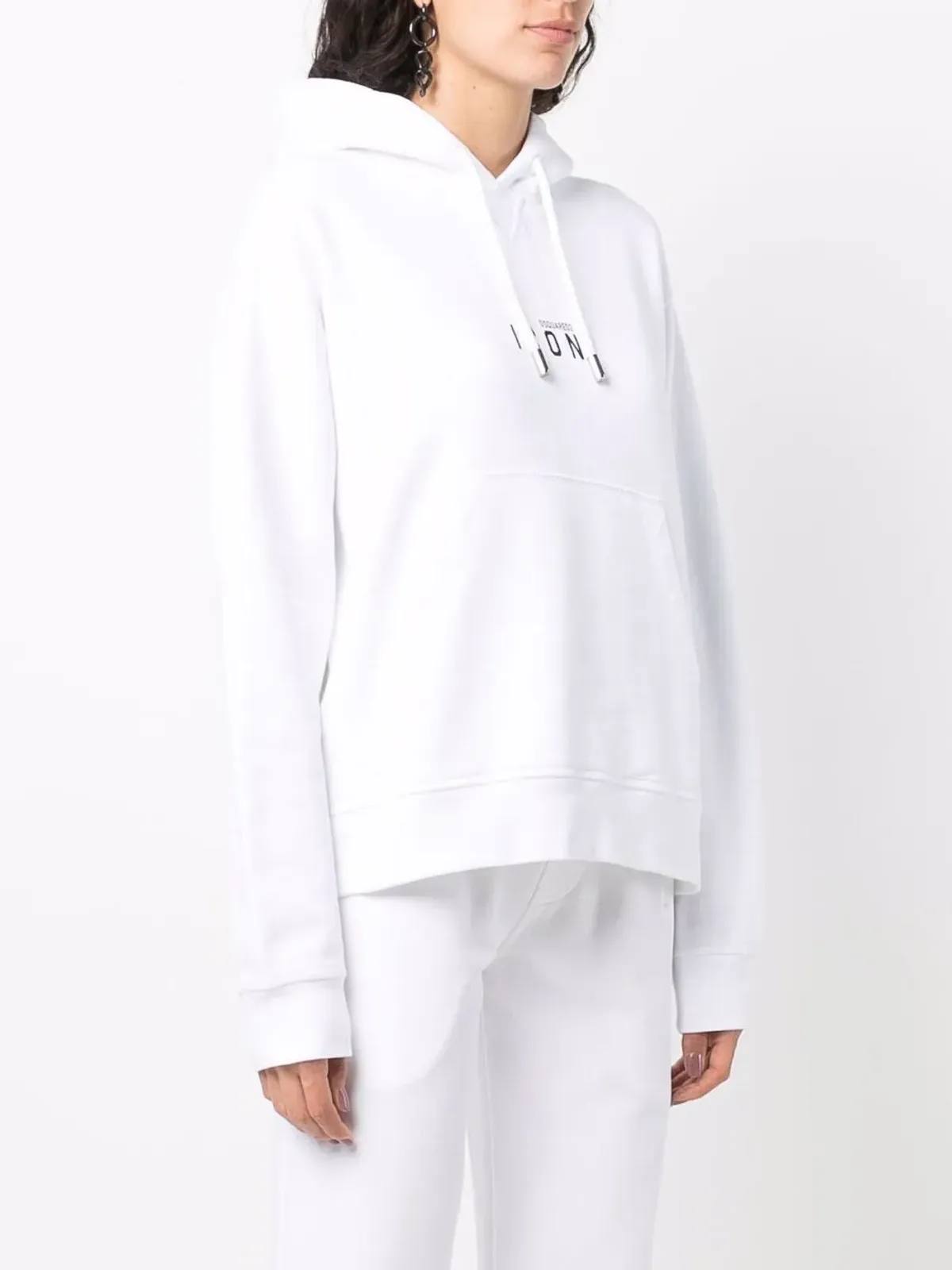 DSQUARED2 ロゴ ドローコード付き フーディー - 画像3