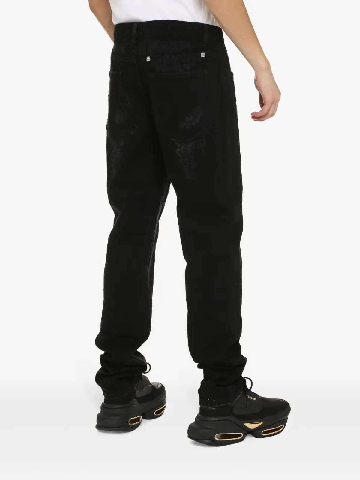 Givenchy スリムフィット ダメージデニム ジーンズ - 画像3