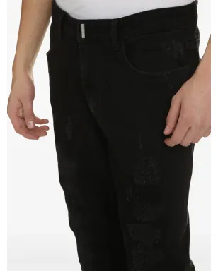 Givenchy スリムフィット ダメージデニム ジーンズ - サムネイル4