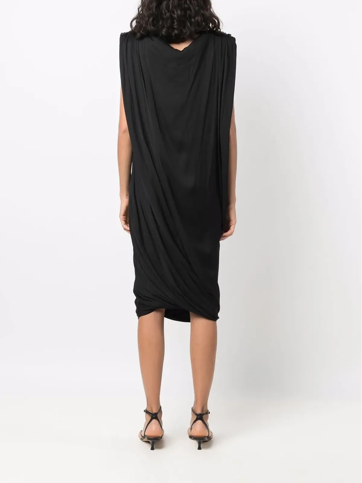Lanvin Pre-Owned 2008 ドレープ膝丈ドレス - 画像4