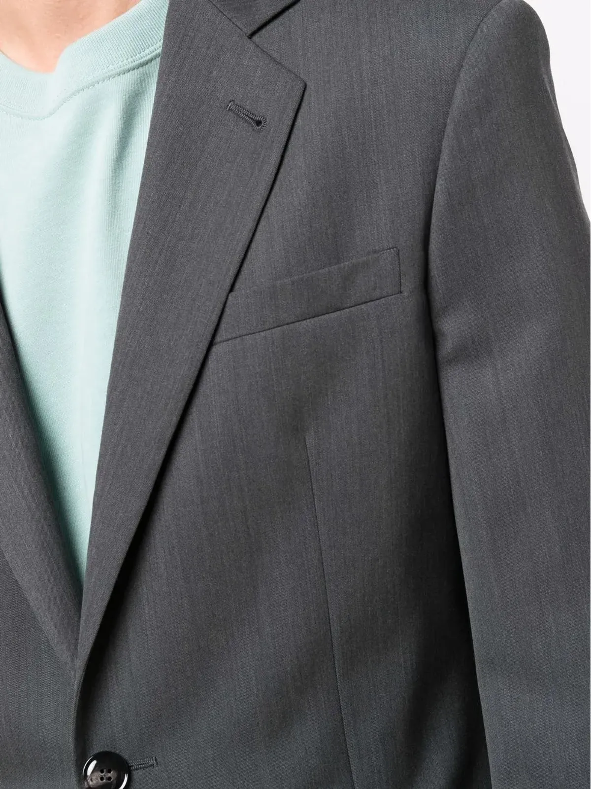 Giorgio Armani スリムフィット ウール ツーピーススーツ - グレー - 画像5