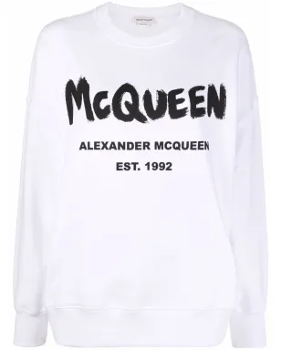 Alexander McQueen ロゴプリント クルーネック スウェットシャツ - サムネイル1