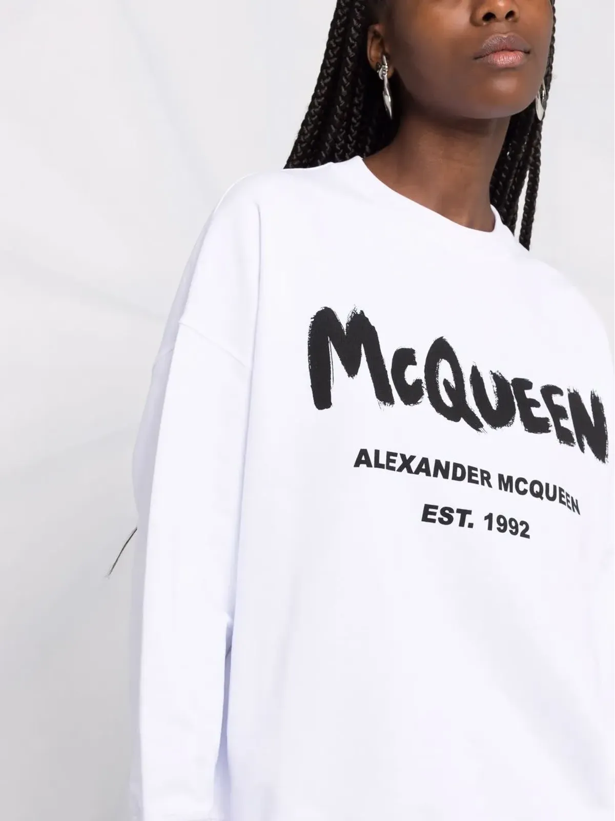 Alexander McQueen ロゴプリント クルーネック スウェットシャツ - 画像5