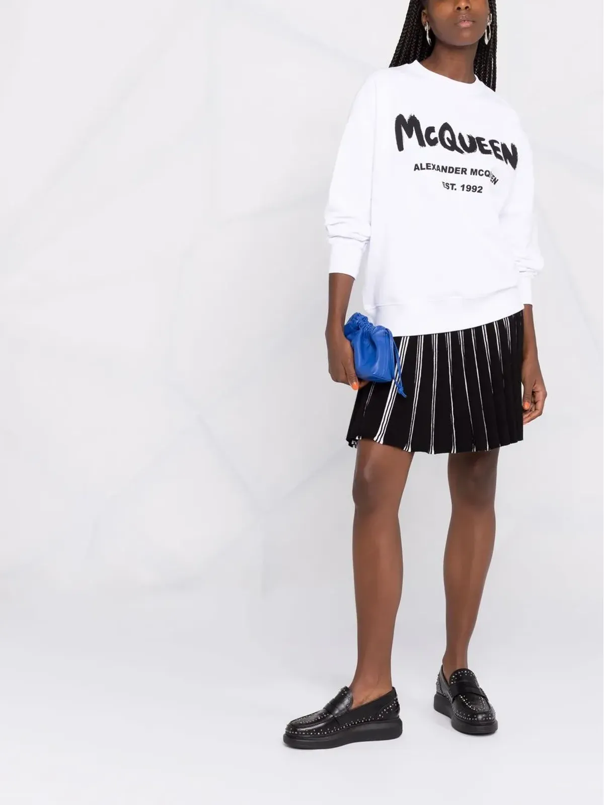 Alexander McQueen ロゴプリント クルーネック スウェットシャツ - 画像2