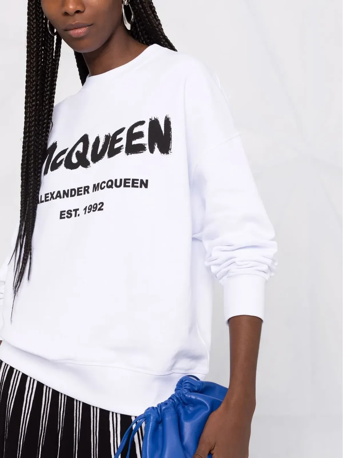 Alexander McQueen ロゴプリント クルーネック スウェットシャツ - 画像3