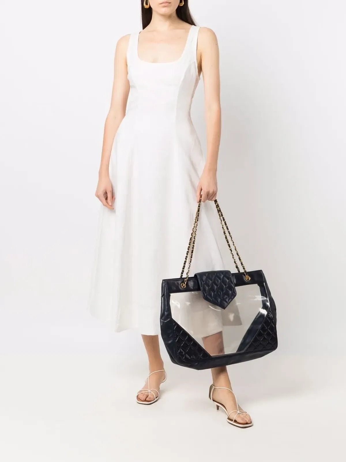 CHANEL Pre-Owned ダイヤモンドキルト ビーチバッグ - 画像2