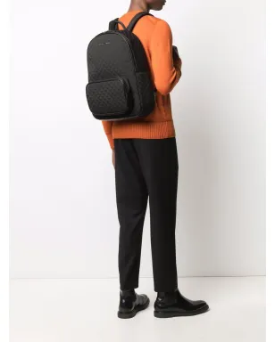Emporio Armani ジャカードロゴ ジップアラウンド バックパック - サムネイル2