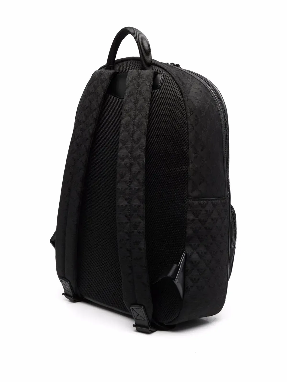 Emporio Armani ジャカードロゴ ジップアラウンド バックパック - 画像3