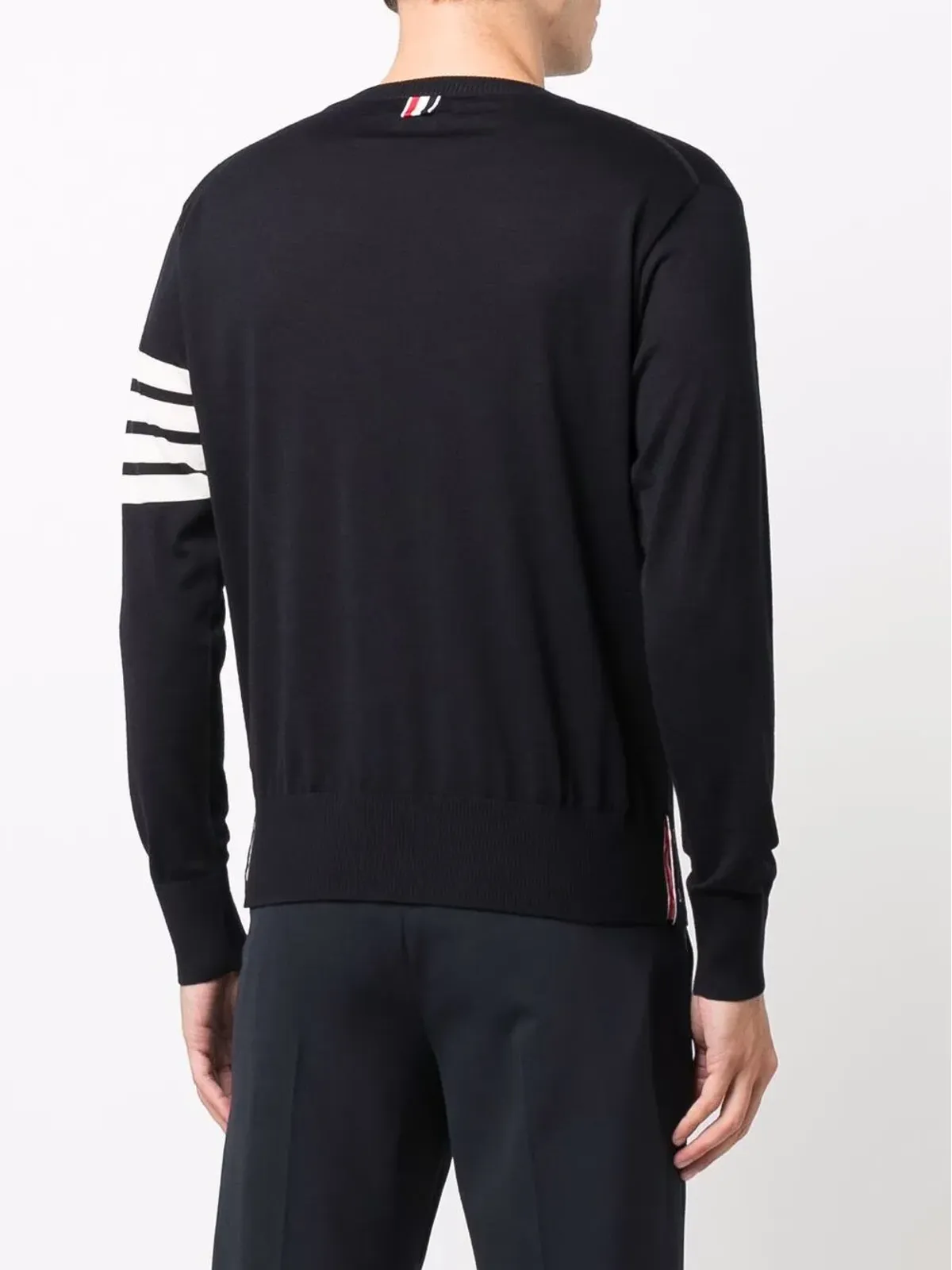 Thom Browne 4バー編み込みセーター - 画像4