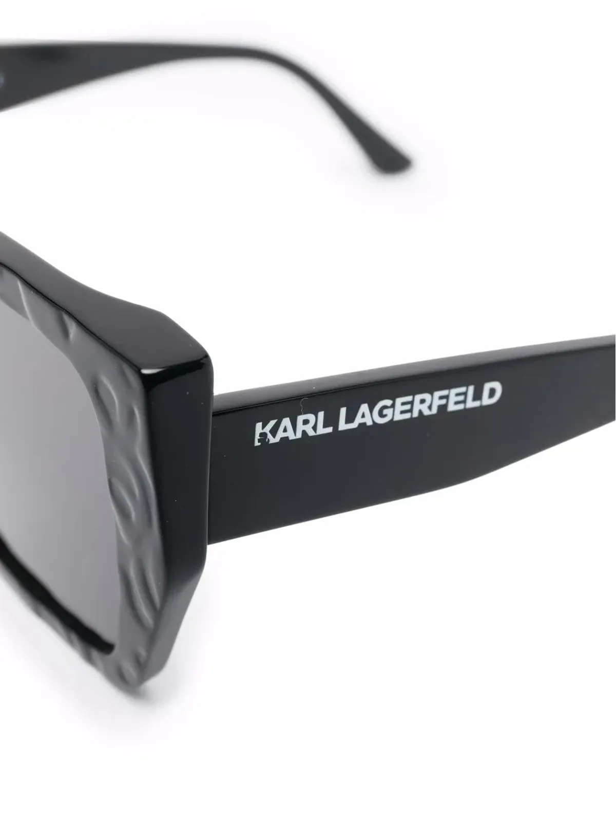 Karl Lagerfeld ティント加工パイロットフレーム サングラス - ブラック - 画像3