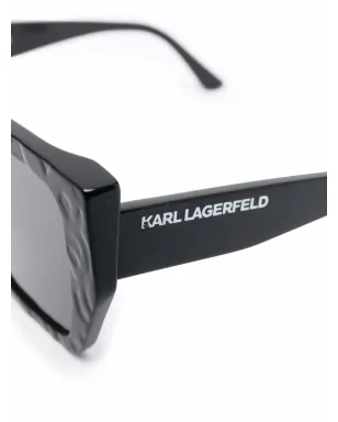 Karl Lagerfeld ティント加工パイロットフレーム サングラス - ブラック - サムネイル3