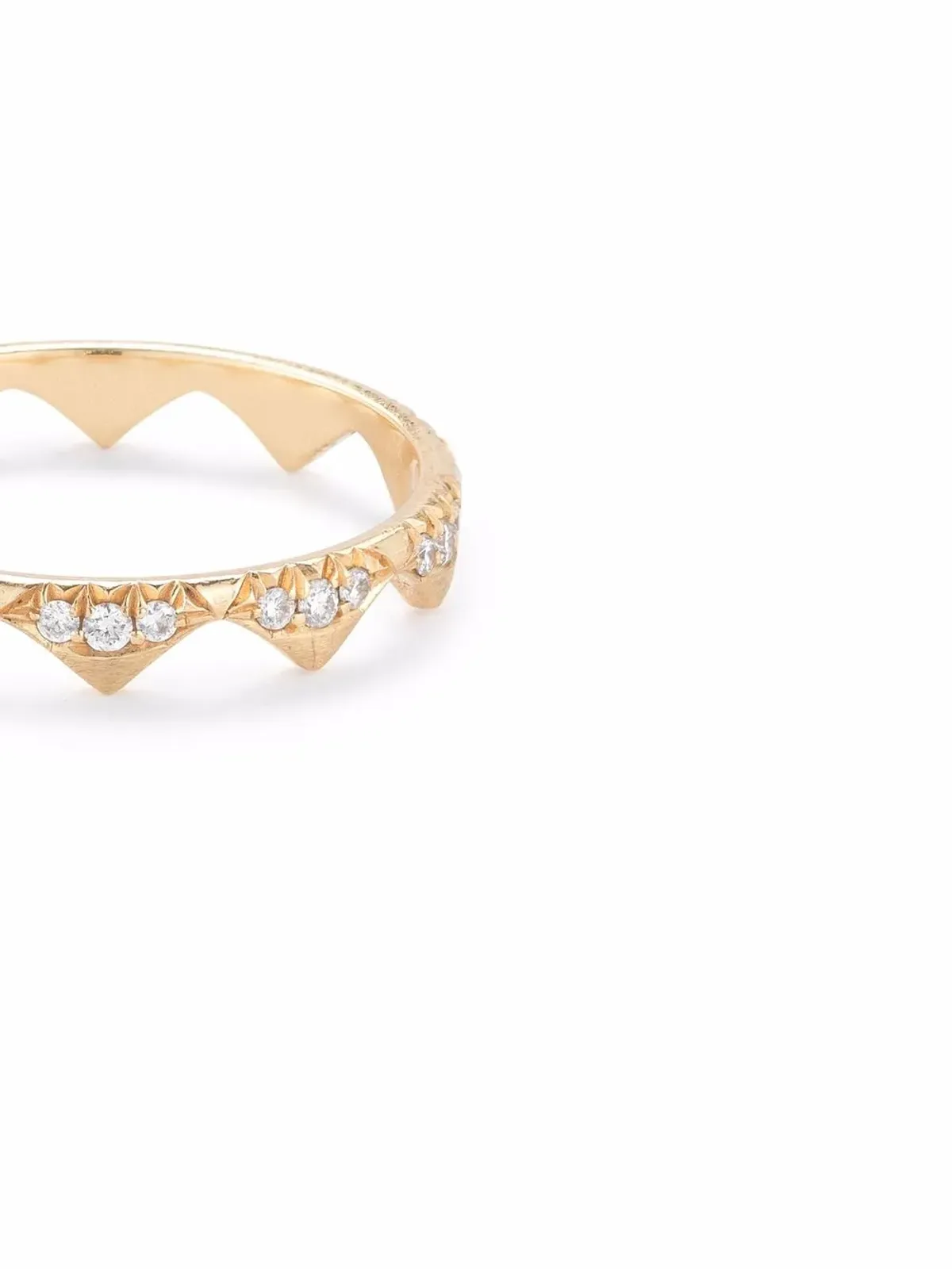 Jade Trau 18K イエローゴールド クララ ダイヤモンド バンドリング - 画像2