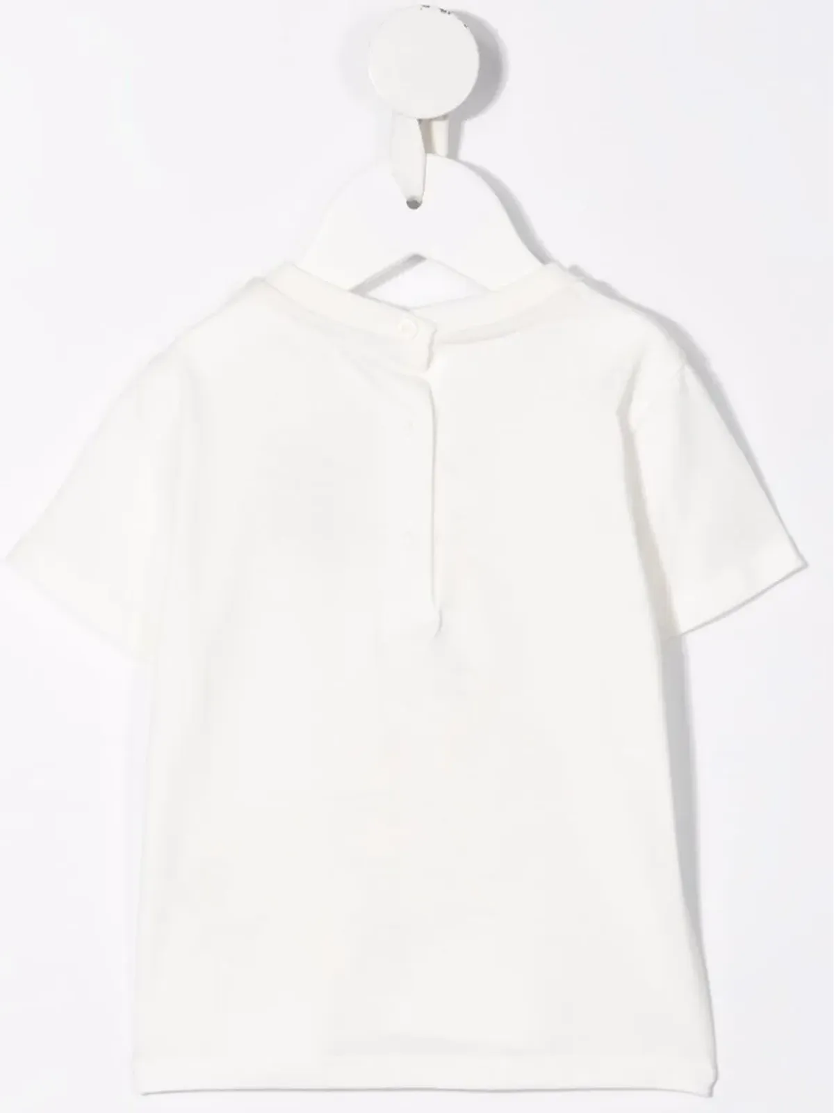 Fendi Kids Teddy Bear logo-embroidered pocket T-shirt - Neutrals - 画像2