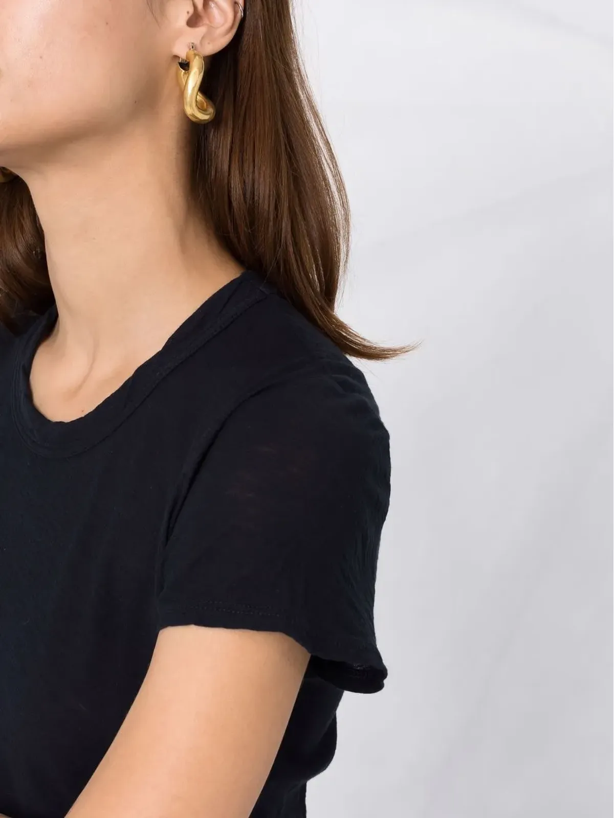 James Perse クルーネック コットン Tシャツ - 画像3