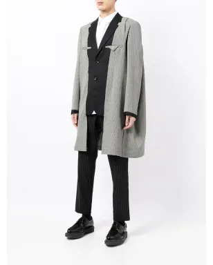 Comme des Garçons Homme Plus レイヤードパネル ロングライン ブレザー - サムネイル3