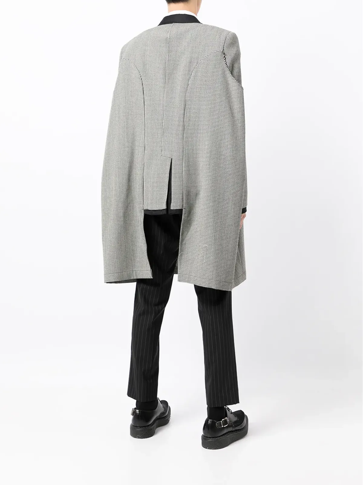 Comme des Garçons Homme Plus レイヤードパネル ロングライン ブレザー - 画像4