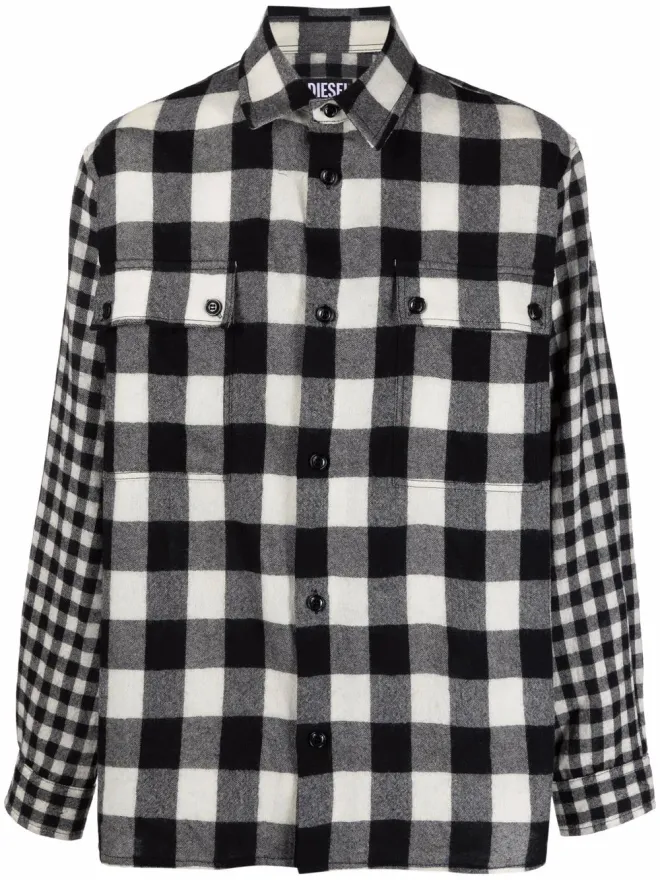Diesel Diesel フランネルチェックウールシャツの商品画像