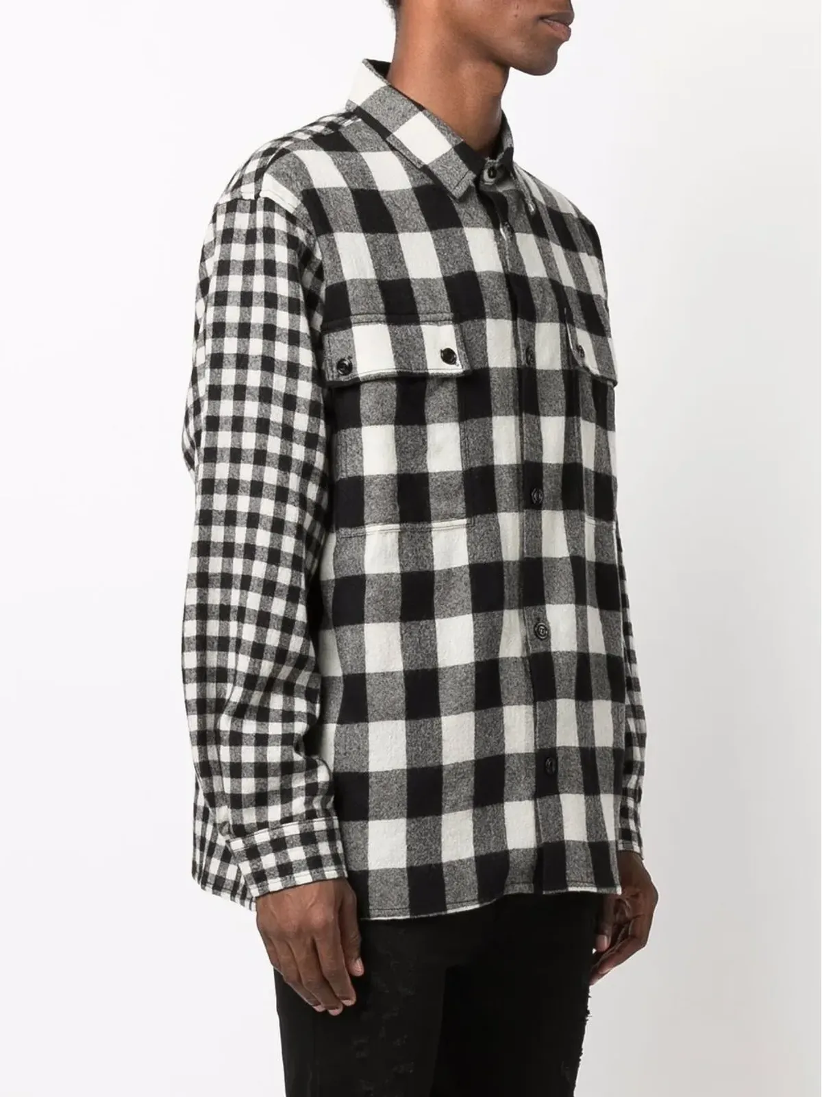 Diesel フランネルチェックウールシャツ - 画像3