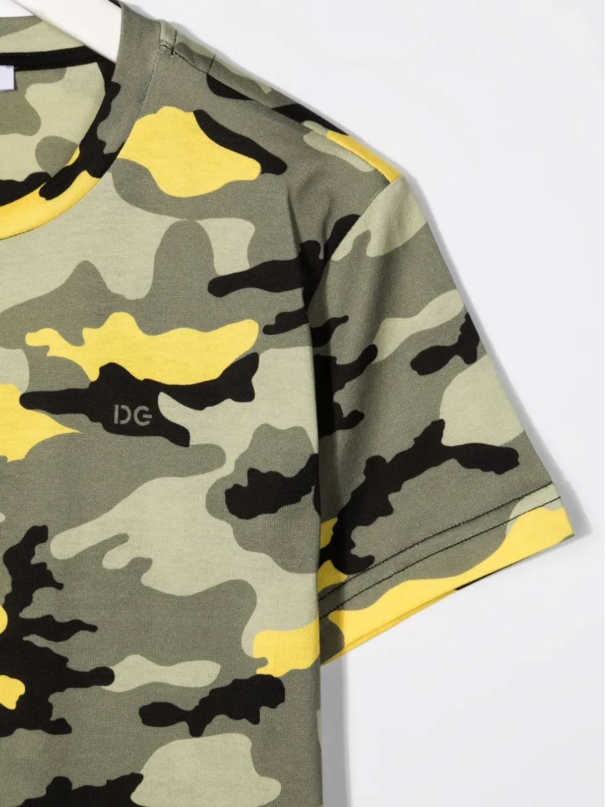 Dolce & Gabbana Kids カモフラージュ柄 コットン Tシャツ - グリーン - 画像3