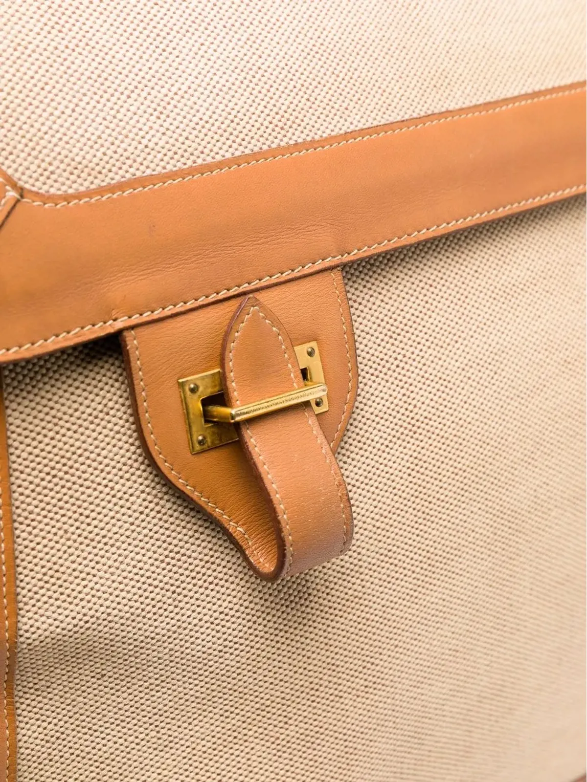 Hermès Pre-Owned 1948年製 フラップ2ウェイバッグ - 画像4