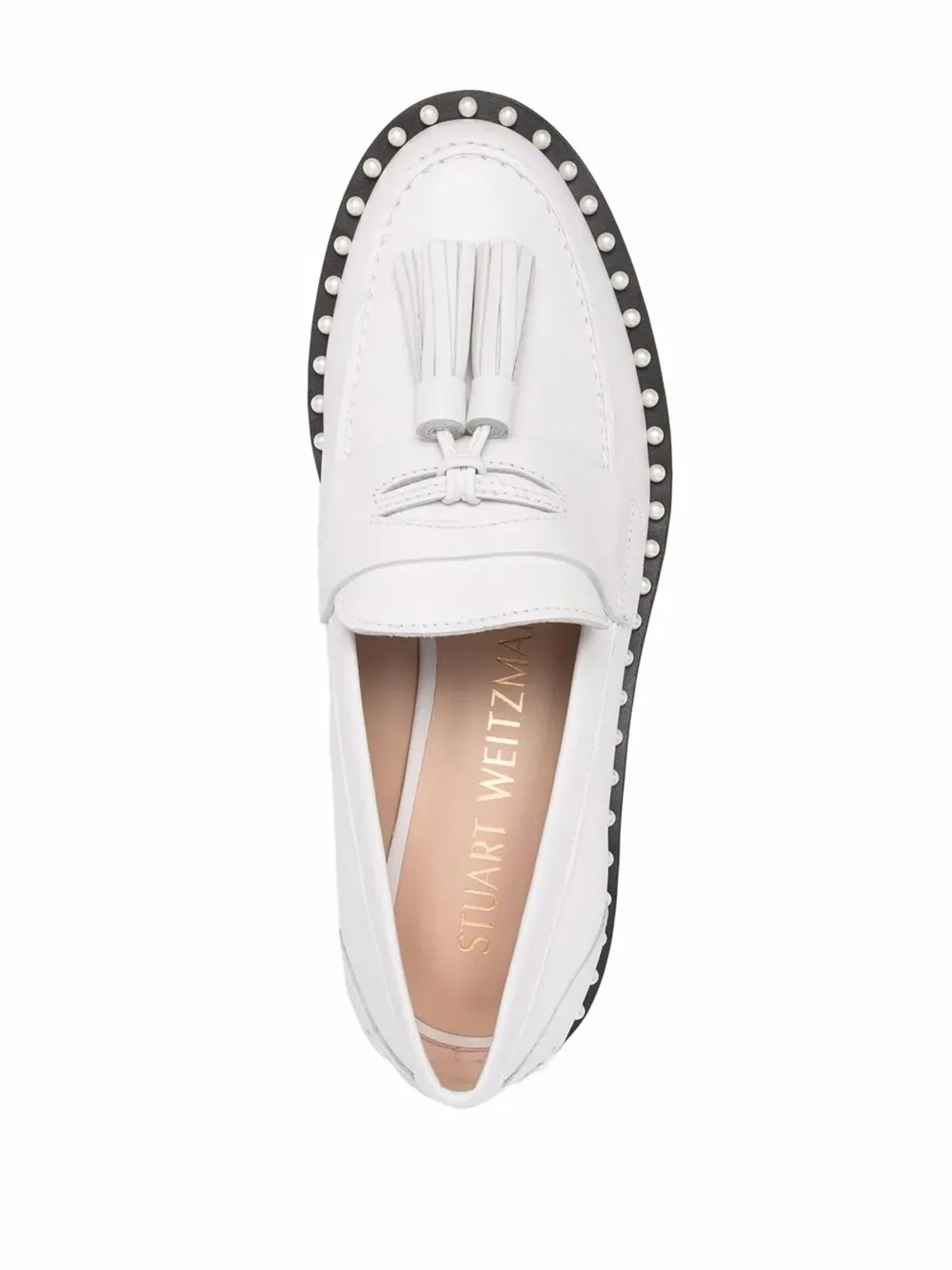 Stuart Weitzman タッセル付きラウンドトゥ ローファー - 画像4