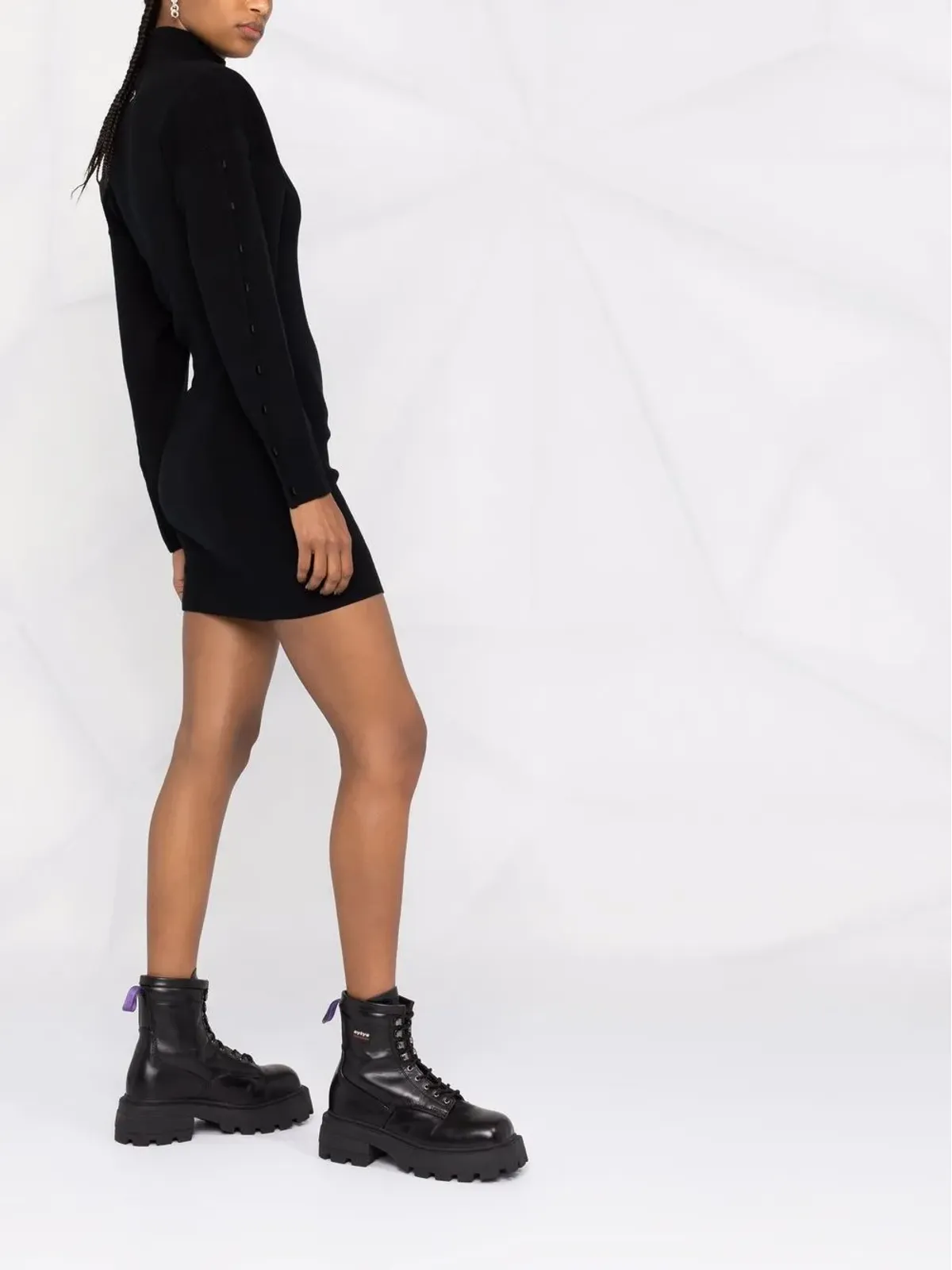 Diesel ロールネックニットワンピース - 画像4