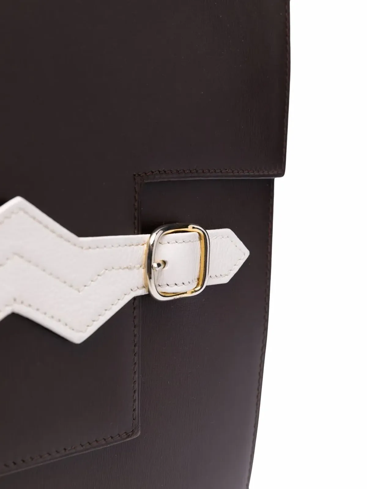 Hermès Pre-Owned 1984 アップリケ・ハンドストラップ・クラッチ - 画像4