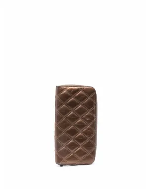 CHANEL ビンテージ ダイヤモンドキルティング コンチネンタル ウォレット - サムネイル2