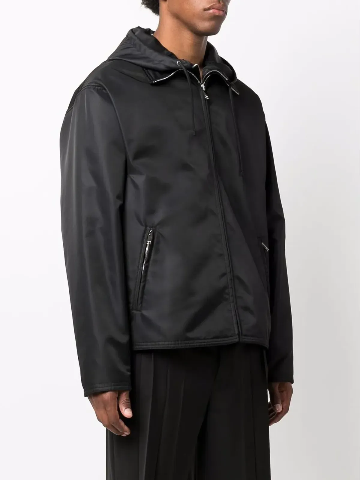 Valentino Garavani デュアルジップディテール フード付きショートジャケット - 画像3