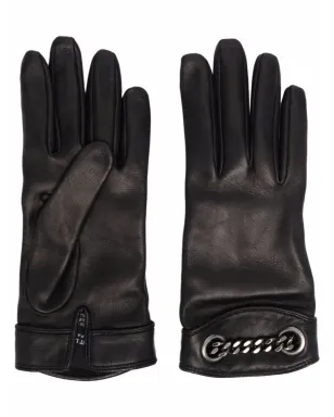 Saint Laurent チェーンリンク・フルフィンガーグローブ - ブラック - サムネイル1