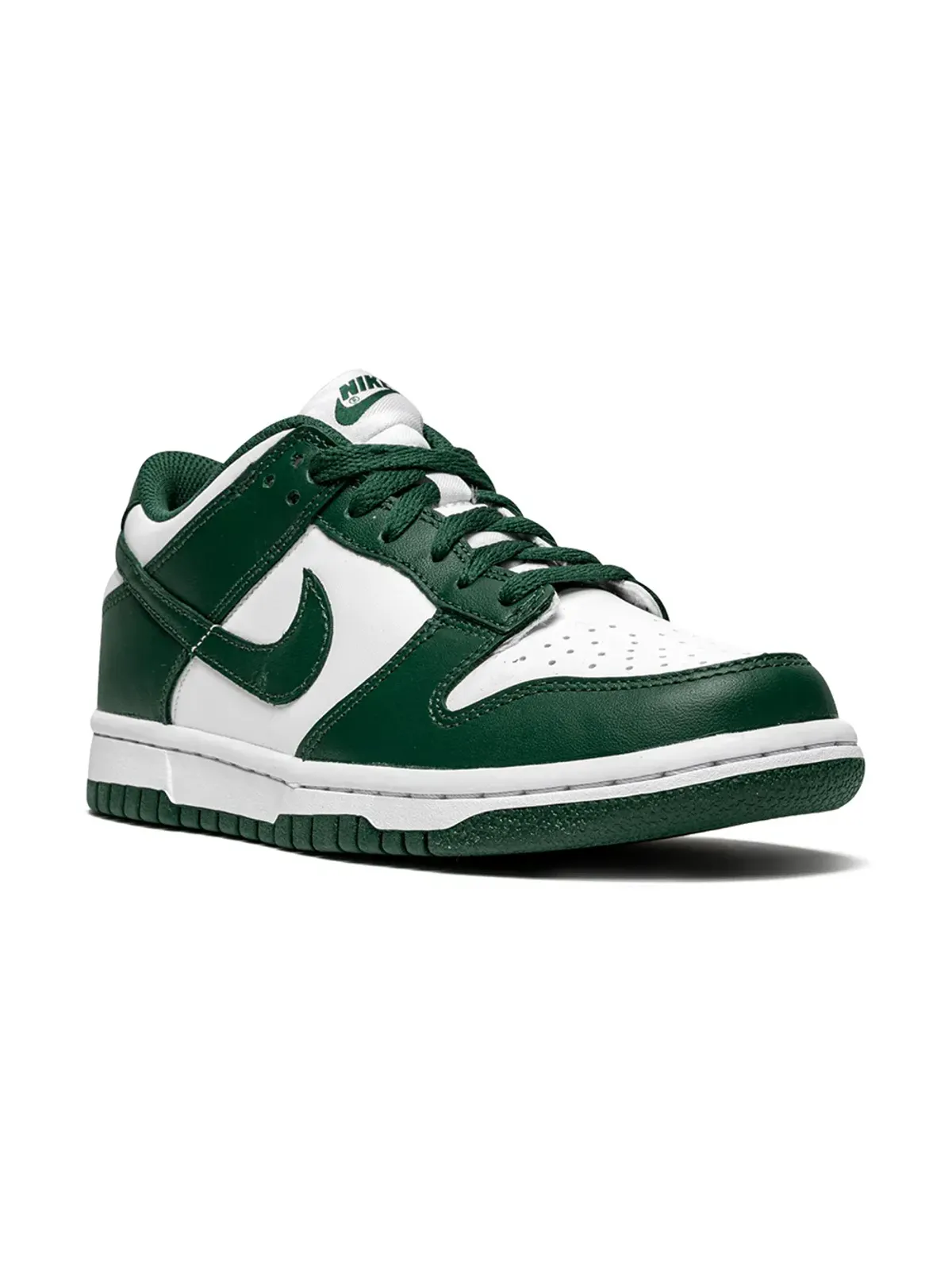 Nike Kids ダンク Low スパルタングリーン スニーカー - 画像2
