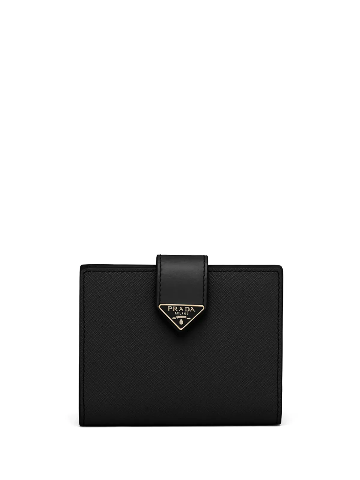 Prada 小さなロゴプレート付きサフィアーノレザー ウォレット - 画像1