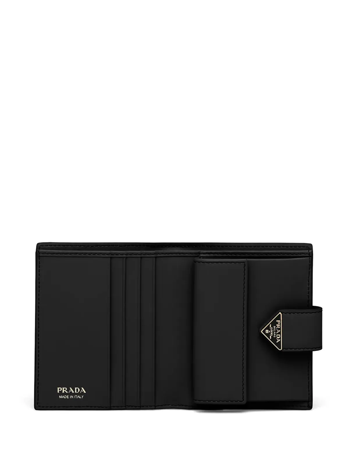 Prada 小さなロゴプレート付きサフィアーノレザー ウォレット - 画像4