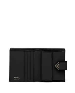 Prada 小さなロゴプレート付きサフィアーノレザー ウォレット - サムネイル4