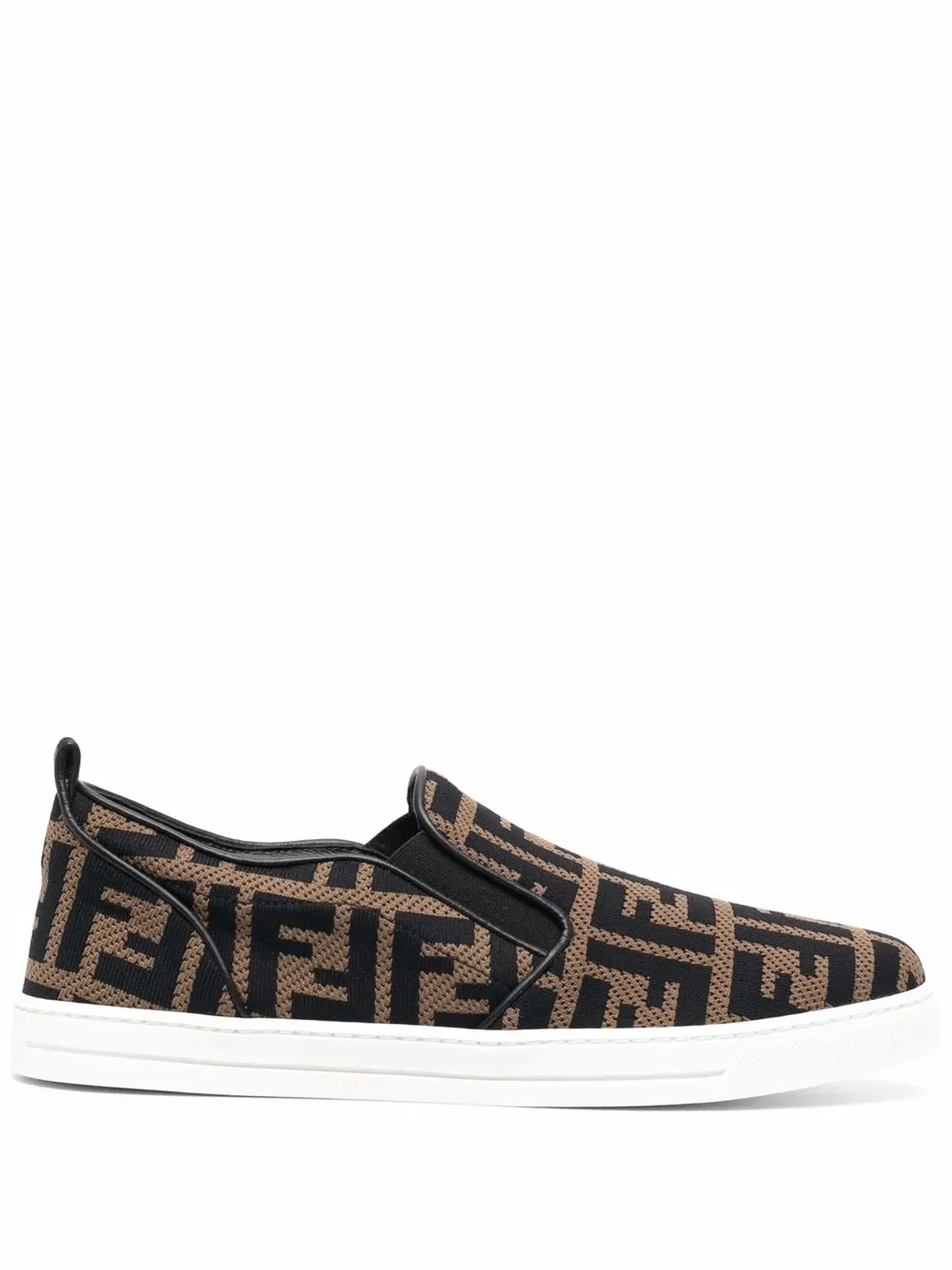 Fendi Kids FF-logo slip-on sneakers - 画像1