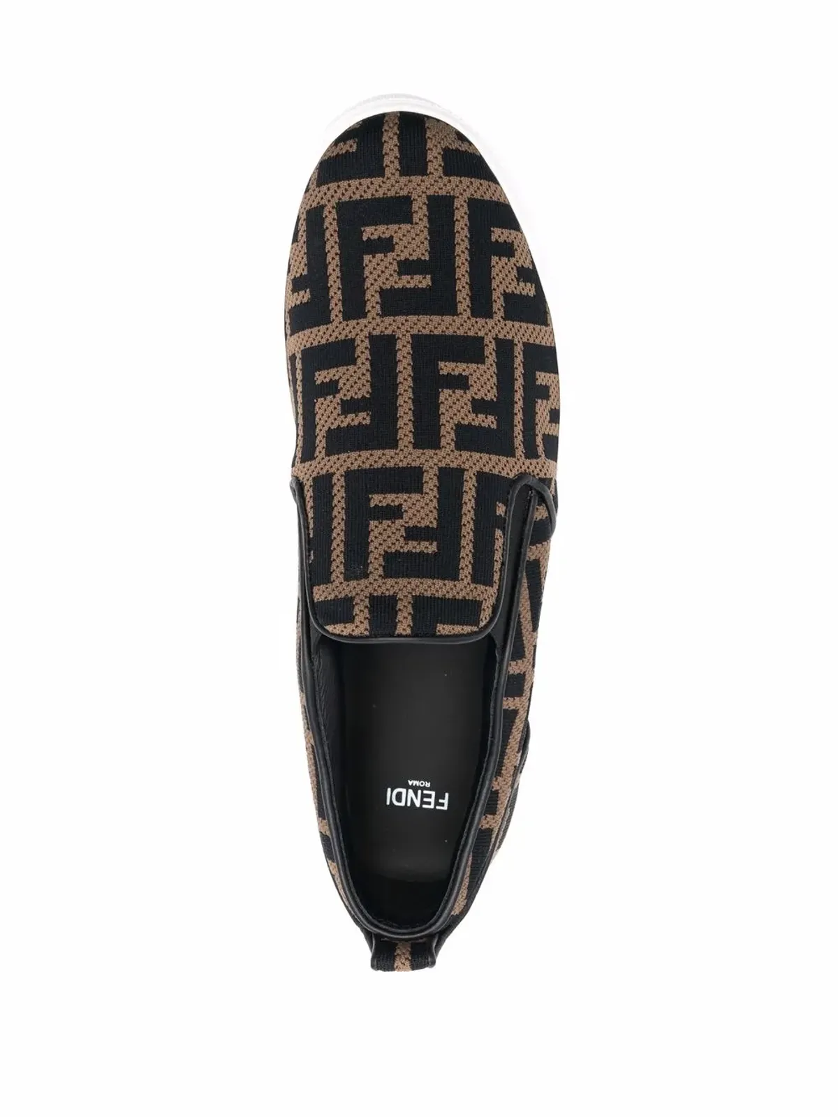 Fendi Kids FF-logo slip-on sneakers - 画像4