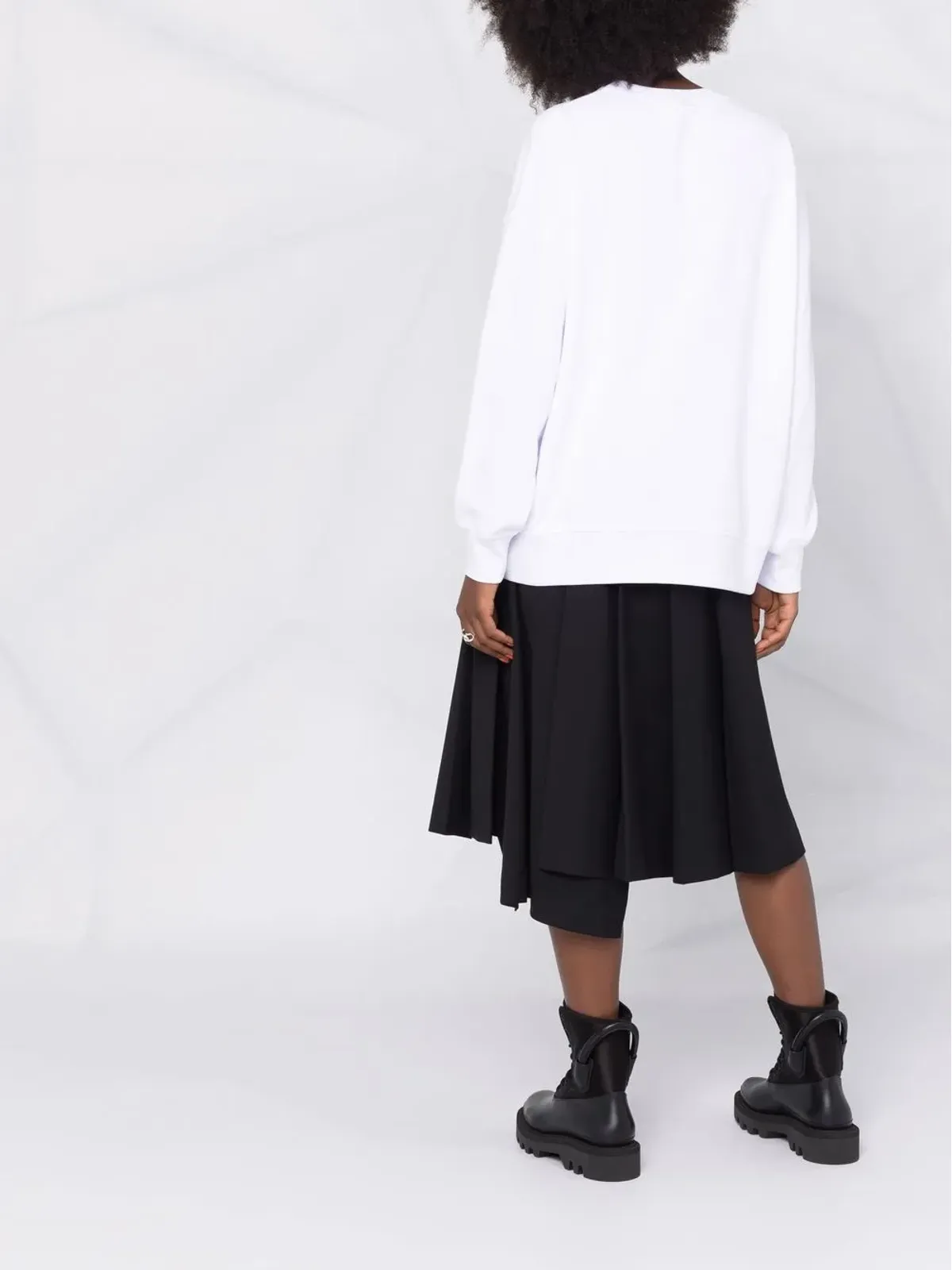 Alexander McQueen ロゴプリント コットン スウェットシャツ - White - 画像4