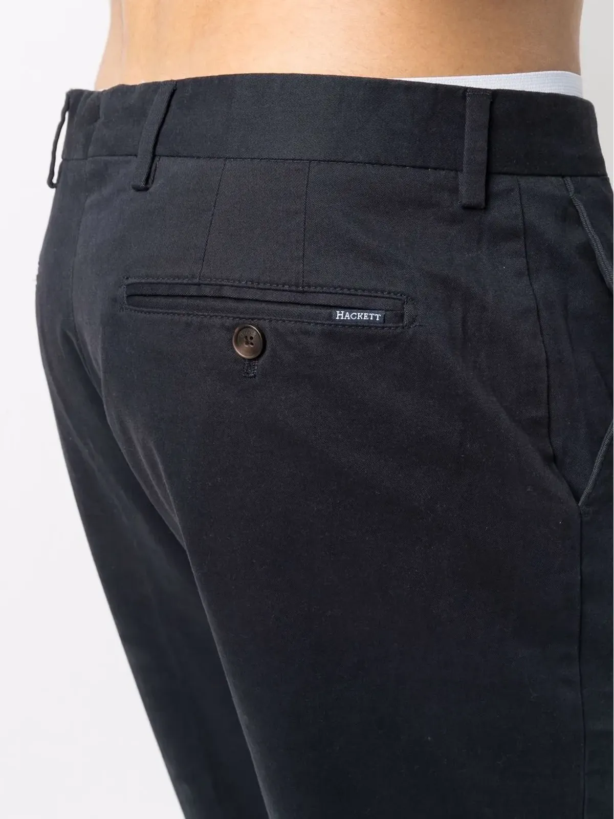 Hackett Sanderson cotton-blend twill chinos - Blue - 画像5