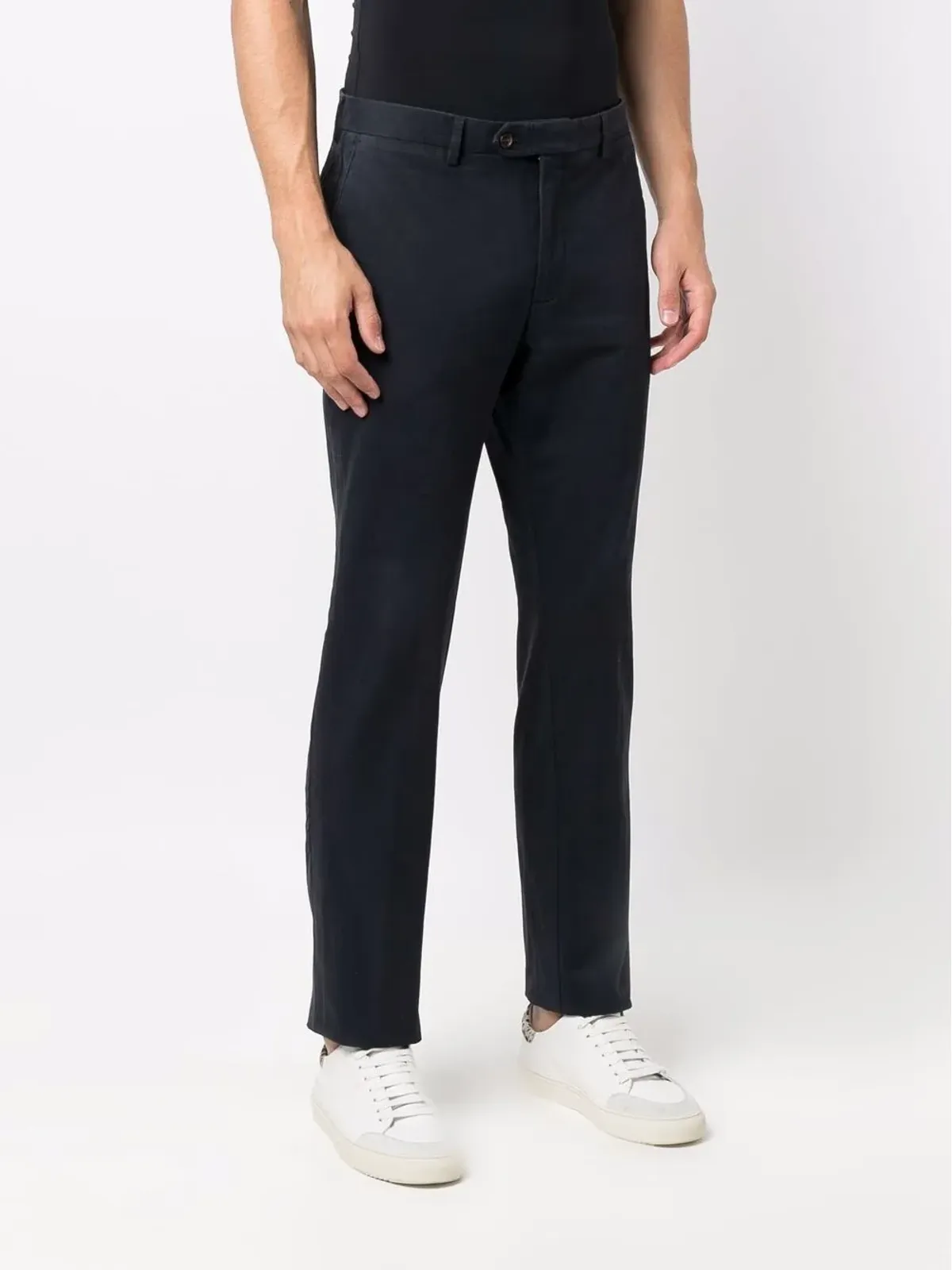 Hackett Sanderson cotton-blend twill chinos - Blue - 画像3