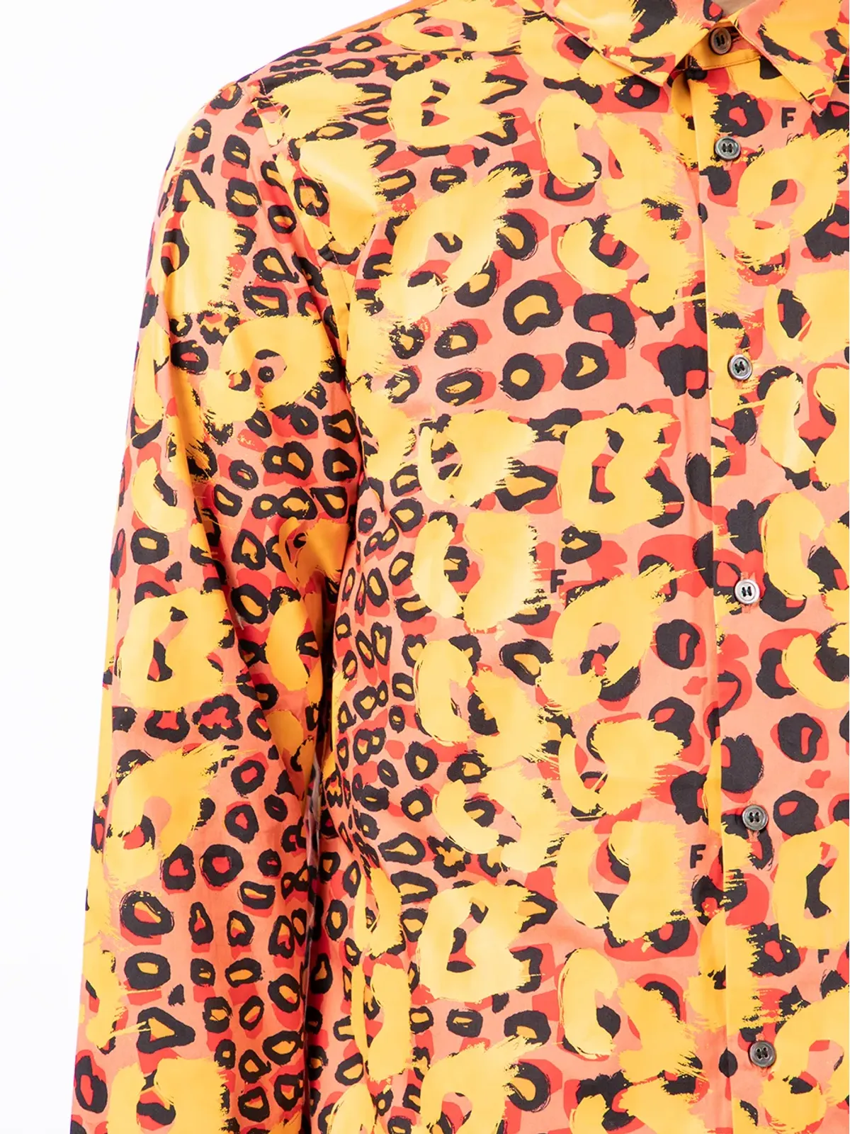 Black Comme Des Garçons プリント・カットアウト・カフシャツ - レッド - 画像5