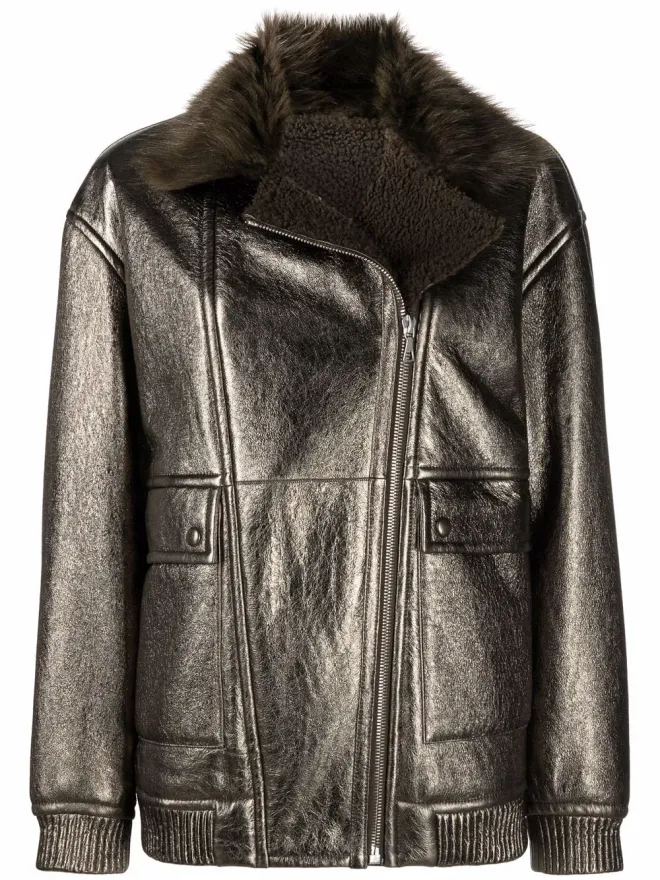 Yves Salomon Yves Salomon ロングライン レザージャケットの商品画像