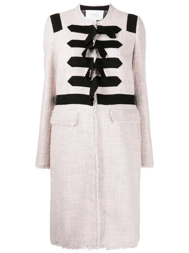 Giambattista Valli Giambattista Valli シングルブレスト ツイードコートの商品画像
