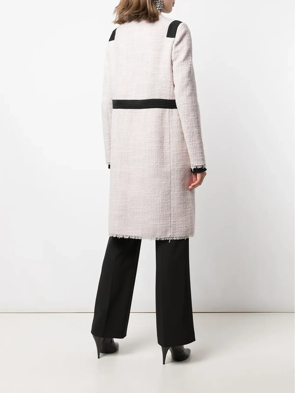 Giambattista Valli シングルブレスト ツイードコート - 画像4