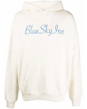 BLUE SKY INN ロゴ刺繍コットンフーディー - サムネイル1