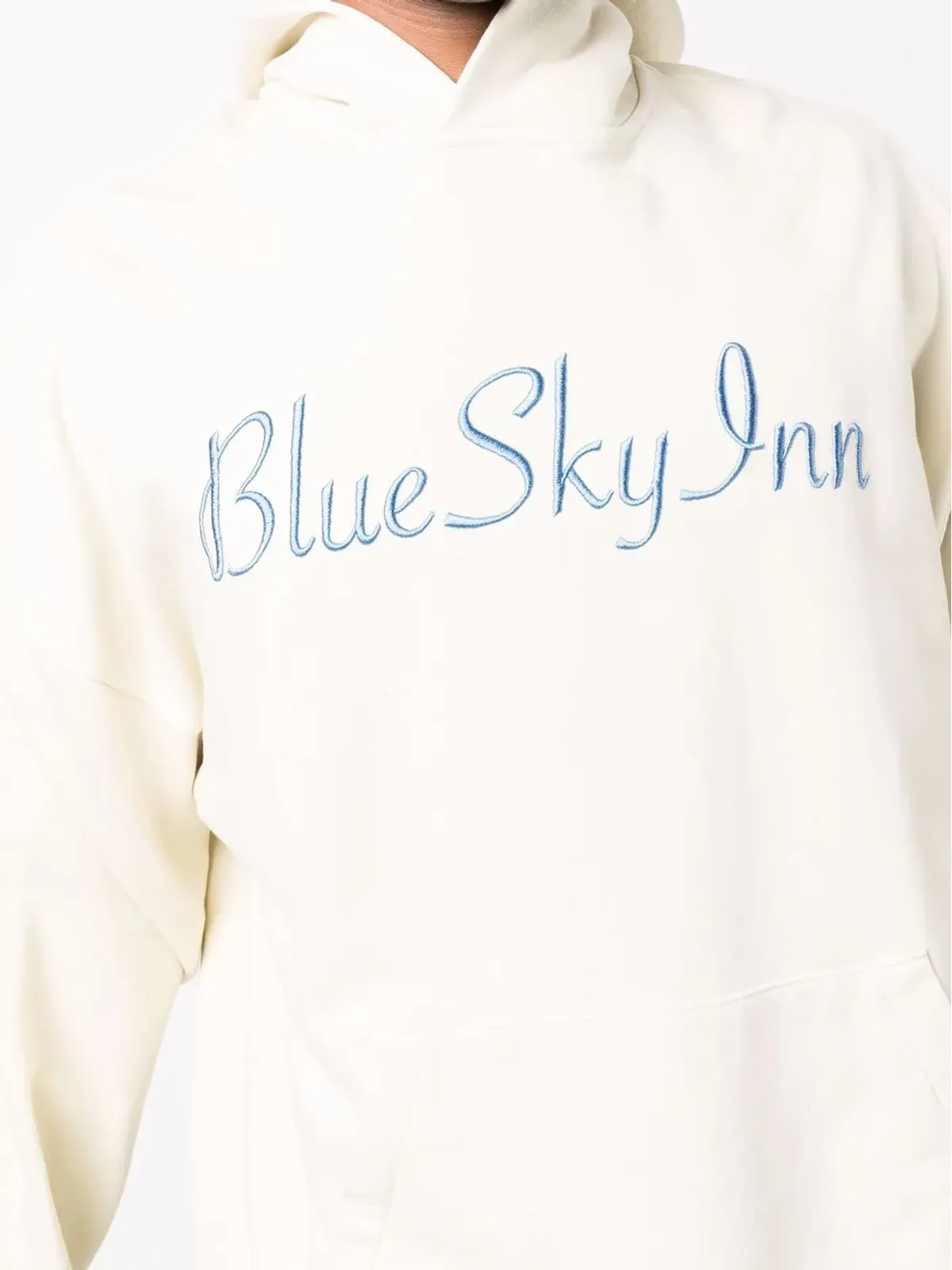 BLUE SKY INN ロゴ刺繍コットンフーディー - 画像5