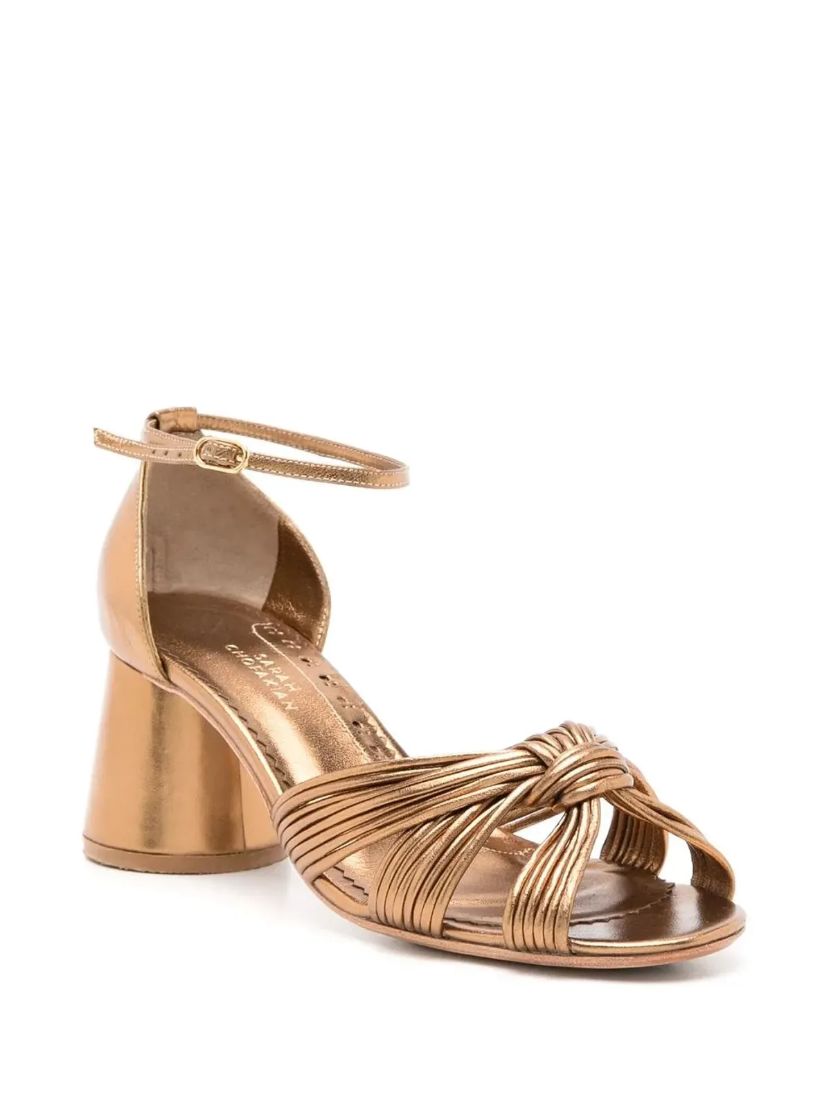 Sarah Chofakian Ocean metallic pumps - Gold - 画像2